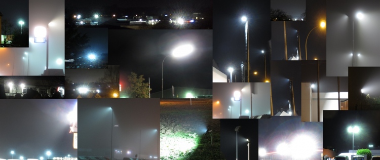 Einige Beleuchtungsanlagen in MG-Lürrip als Collage, 2019
